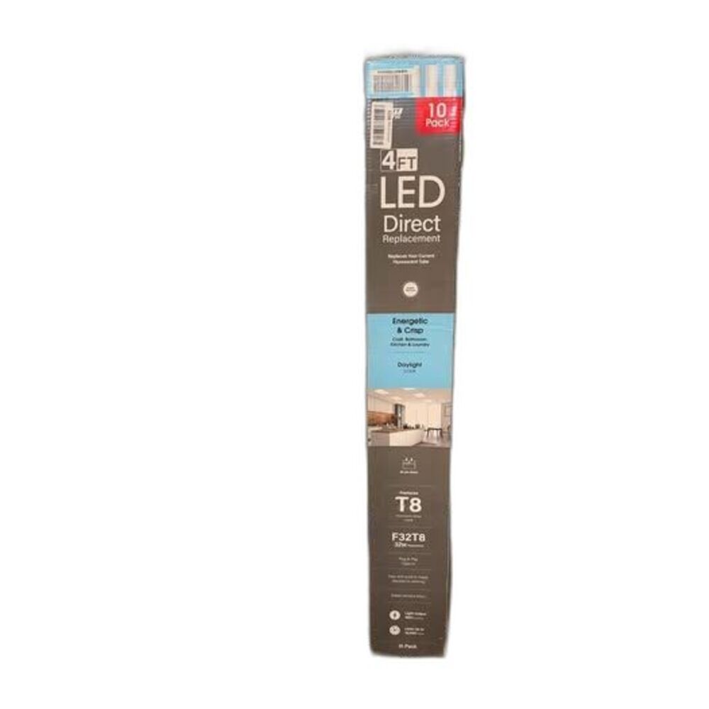 Feit Electric 4FT LED T8 Tube Bulbs 10 Pack Daylight 5000K F32T8 32W 1800lm
